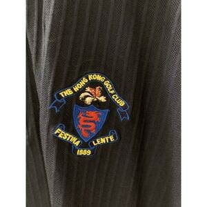 Vintage Ashworth Knit Hong Kong Golf Club Polo M (B361)